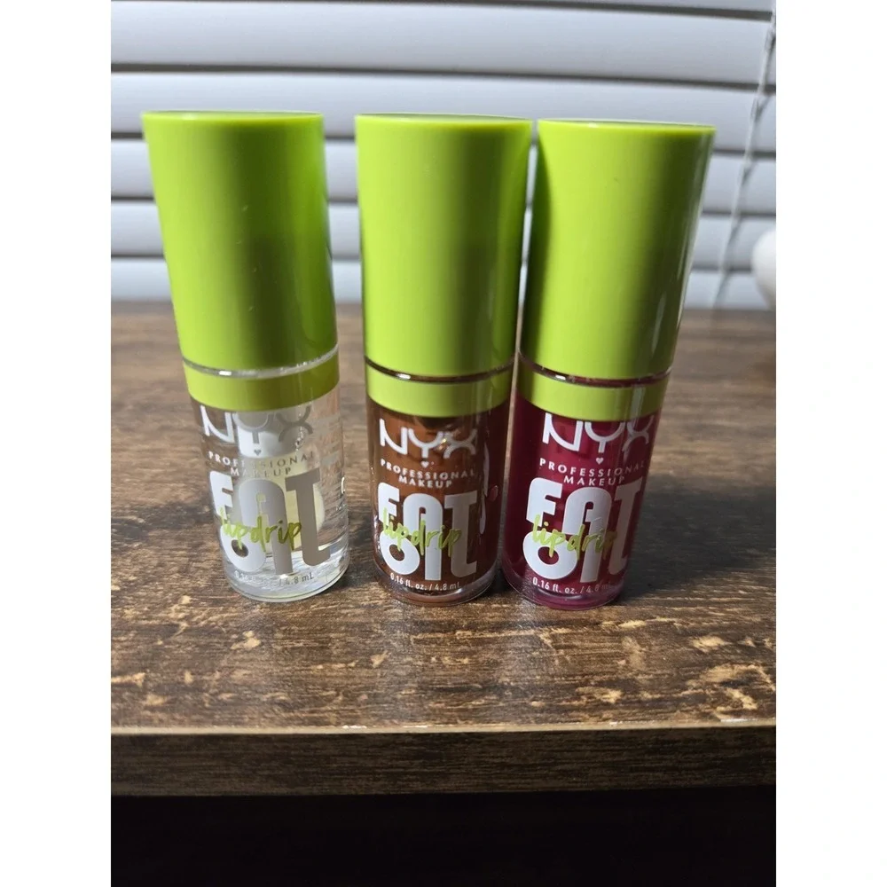 NYX Professional Makeup Fat Oil Lip Drip Gloss Trio 3 Shades 0.16fl oz Each